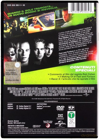 The Fast and the Furious (Szybcy i wściekli) [DVD]