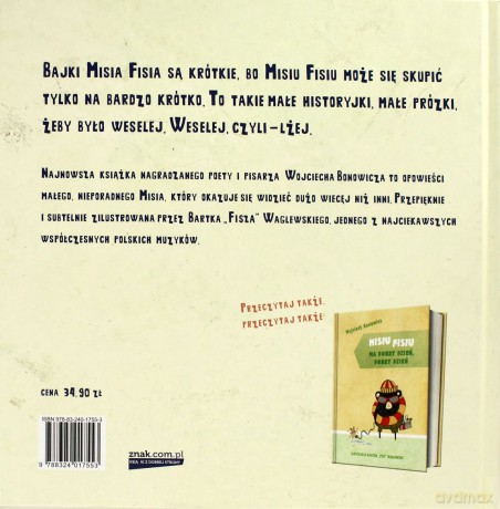 Bajki Misia Fisia - Wojciech Bonowicz [KSIĄŻKA]