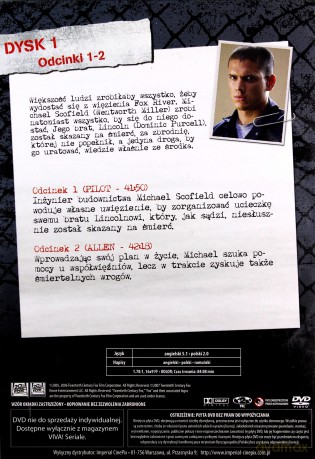 Skazany na śmierć Sezon 1 Odcinki 1-2 [DVD]