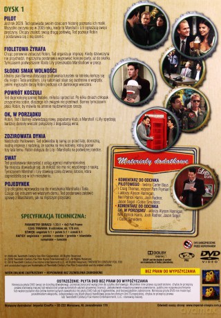 Jak poznałem Waszą Matkę Sezon 1 Dysk 1 [DVD]