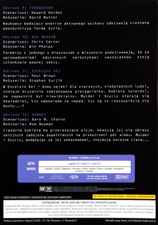 Z archiwum X Dysk 3 [DVD]