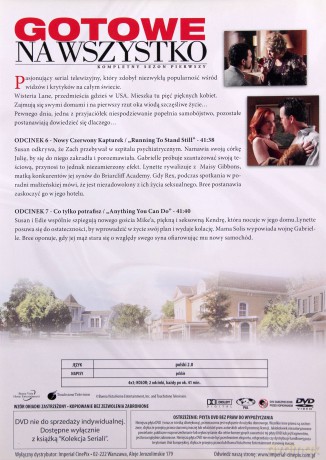 Gotowe na wszystko Sezon 1 Płyta 3 [DVD]