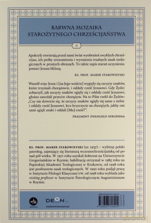 Apokryfy Nowego Testamentu. Ewangelie apokryficzne (Tom I, część 2) - Marek Starowieyski [KSIĄŻKA]