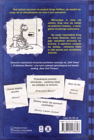 Dziennik cwaniaczka (Tom 2) Rodrick rządzi - Jeff Kinney [KSIĄŻKA]