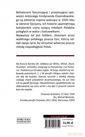 Najwyższy lot - Ferdynand Ossendowski Antoni [KSIĄŻKA]