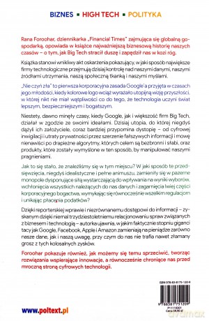 Nie czyń zła. Jak Big Tech zdradził swoje ideały i nas wszystkich - Rana Foroohar [KSIĄŻKA]