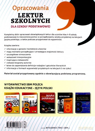 Opracowania lektur szkolnych dla szkoły podstawowej - Katarzyna Zioła-Zemczak [KSIĄŻKA]