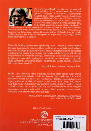 Polonistyczny autoportret dydaktyczny - Sławomir Jacek Żurek [KSIĄŻKA]