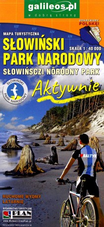 Słowiński Park Narodowy. Ustka-Rowy-Łeba. Mapa turystyczna. Skala 1:40 000