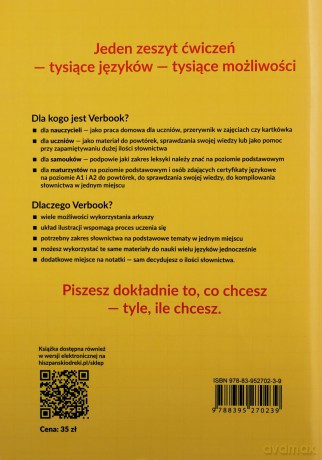 Verbook. Zeszyt ćwiczeń do nauki słówek języków obcych. Część 1. Człowiek i jego otoczenie - Eliza Illukiewicz [KSIĄŻKA]