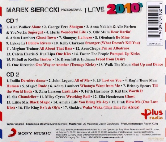 Marek Sierocki Przedstawia: I Love 2010's [2CD]