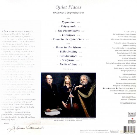 Andreas Vollenweider: Quiet Places [Winyl]