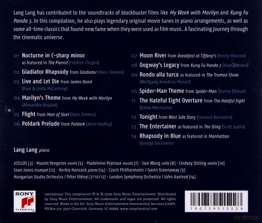 Lang Lang: At the Movies [CD]
