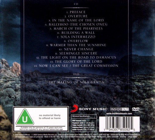 Neal Morse: Sola Gratia [CD]+[DVD]