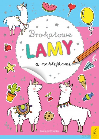 Brokatowe lamy z naklejkami [KSIĄŻKA]