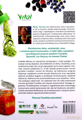 Candida. Skuteczne uzdrawianie holistyczne. Bezpiecznie oczyść organizm i w 2 tygodnie odbuduj swój naturalny mikrobiom - Molly Devine [KSIĄŻKA]