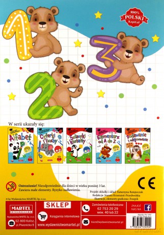 Cyferki i liczby. Kolorowanka z naklejkami - Katarzyna Ratajszczak [KSIĄŻKA]