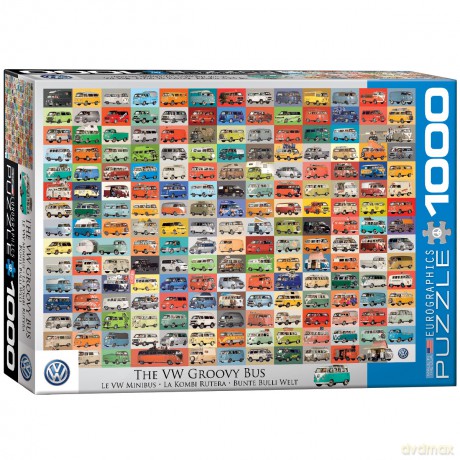 EUROGRAPHICS 1000 el. Autobusy VW [PUZZLE]
