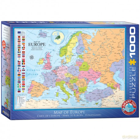 EUROGRAPHICS 1000 el. Mapa Europy [PUZZLE]