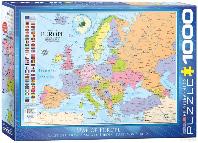 EUROGRAPHICS 1000 el. Mapa Europy [PUZZLE]
