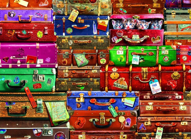 EUROGRAPHICS 1000 el. Walizki podróżne [PUZZLE]