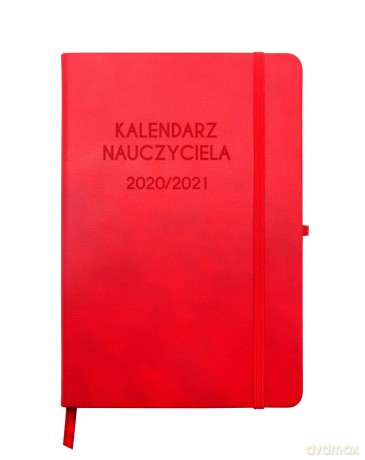 Kalendarz Nauczyciela 2020/2021 A5 DNS czerwony [KALENDARZ]