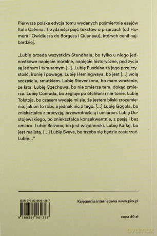Po co czytać klasyków - Calvino Italo [KSIĄŻKA]