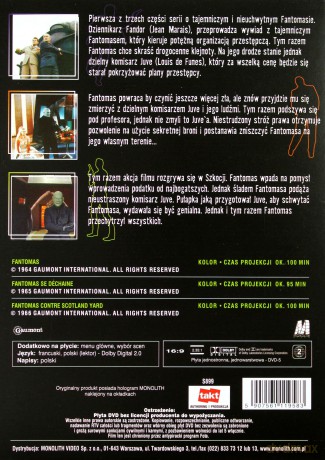 Fantomas / Fantomas powraca / Fantomas kontra Scotland Yard [BOX] [3DVD]