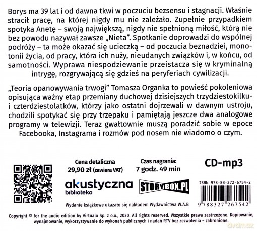 Teoria opanowywania trwogi - Tomasz Organek [AUDIOBOOK]