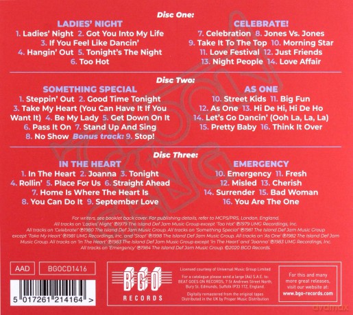 Kool & The Gang: Ladies Night / Celebrate! / Something Special / As One / In The Heart / Emergency [3xCD]