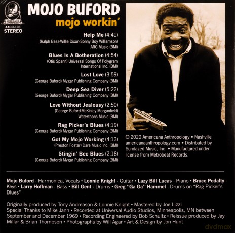 Mojo Buford: Mojo Workin [CD]