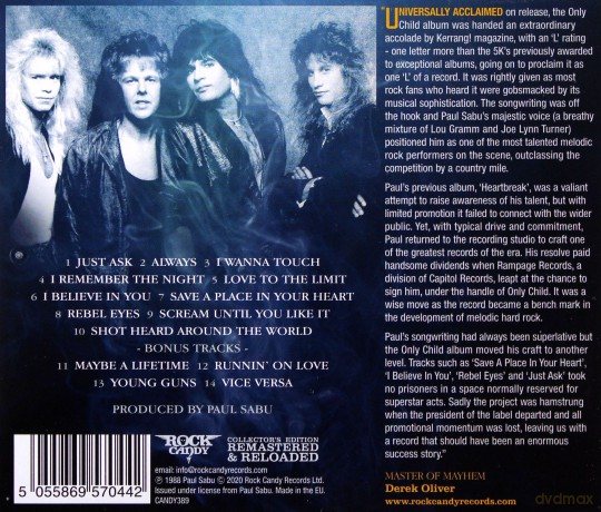 Only Child: Only Child [CD]