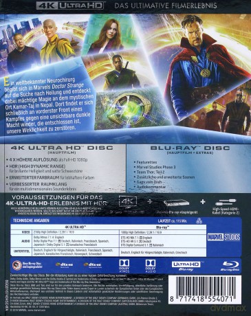 Doctor Strange [Blu-Ray 4K]+[Blu-Ray]