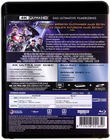 Avengers: Endgame (Avengers: Koniec gry) [Blu-Ray 4K]+[Blu-Ray]
