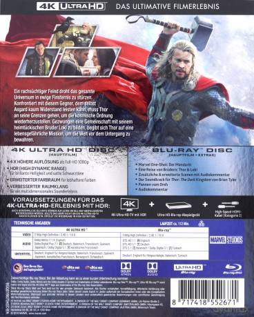 Thor: The Dark World (Thor: Mroczny świat) [Blu-Ray 4K]+[Blu-Ray]