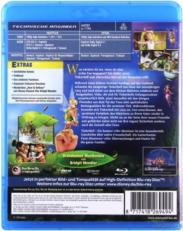 Tinker Bell and the Great Fairy Rescue (Dzwoneczek i uczynne Wróżki) (Disney) [Blu-Ray]