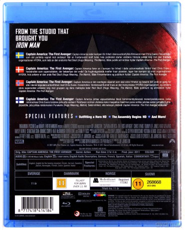 Captain America: The First Avenger (Kapitan Ameryka: Pierwsze starcie) [Blu-Ray]