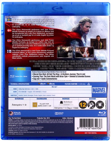 Thor: The Dark World (Thor: Mroczny świat) [Blu-Ray]