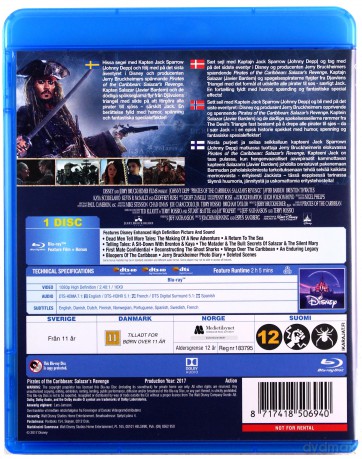 Pirates of the Caribbean: Dead Men Tell No Tales (Piraci z Karaibów: Zemsta Salazara) (Disney) [Blu-Ray]