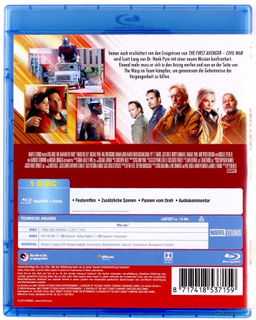Ant-Man and the Wasp (Ant-Man i Osa) [Blu-Ray]