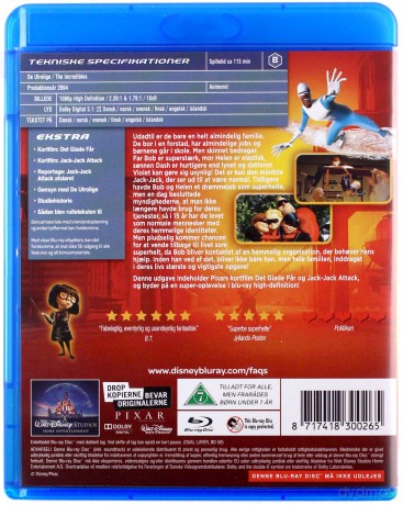 The Incredibles (Iniemamocni) (Disney) [Blu-Ray]