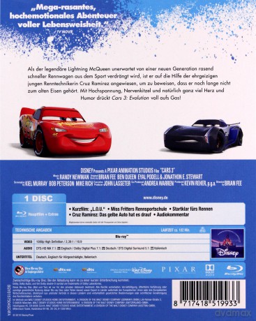 Cars 3 (Auta 3) (Disney) [Blu-Ray]