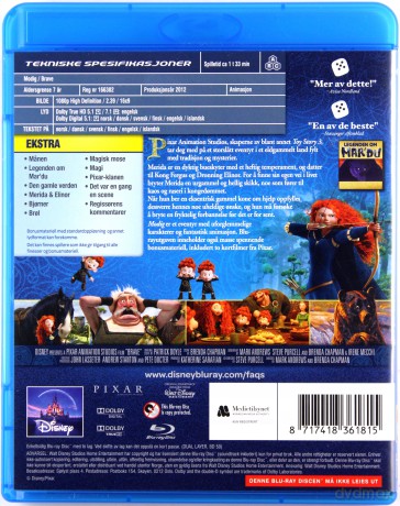 Brave (Merida Waleczna) (Disney) [Blu-Ray]