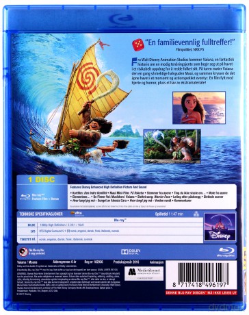 Moana (Vaiana: Skarb oceanu) (Disney) [Blu-Ray]