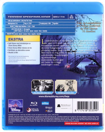 Lady and the Tramp (Zakochany kundel) (Disney) [Blu-Ray]