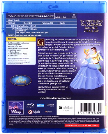 Cinderella (Kopciuszek) (Disney) [Blu-Ray]