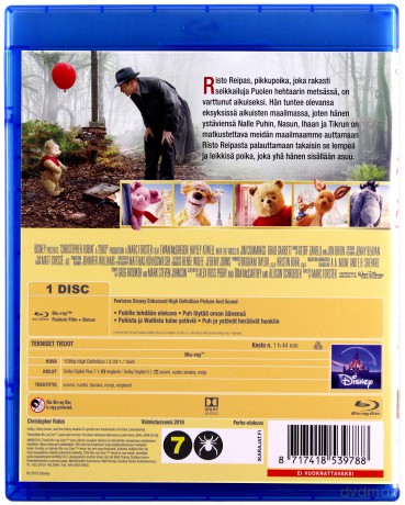 Christopher Robin (Krzysiu, gdzie jesteś?) (Disney) [Blu-Ray]