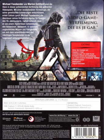 Assassin's Creed (steelbook) [Blu-Ray]