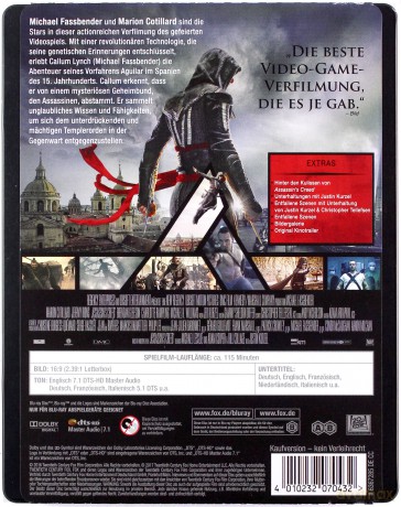 Assassin's Creed (steelbook) [Blu-Ray]