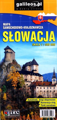 Słowacja 1:500 000. Mapa samochodowo-krajoznawcza